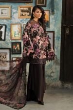 Maria B M.Prints 3-PC Unstitched Embroidered Cambric Suit MPT-3104-B | Winter ‘26 - Image 2