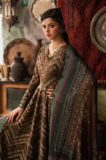 Maria B M.Prints 3-PC Unstitched Embroidered Cambric Suit MPT-3107-A, Maria B UK latest winter collection at Zee Collections, shirt look