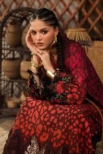 Maria B M.Prints 3-PC Unstitched Embroidered Linen Suit MPT-3101-A, Maria B UK latest winter collection at Zee Collections, daman look