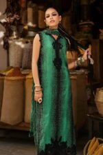 Maria B M.Prints 3-PC Unstitched Embroidered linen Suit MPT-3105-A, Maria B UK latest winter collection at Zee Collections, daman look