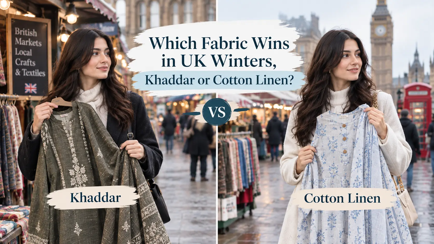 Which Fabric Wins in UK Winters, Khaddar or Cotton Linen