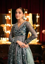 Elaf Bridal 3-PC Unstitched Embroidered Organza Suit EHM-02 MELODIE, Elaf premium bridal Birmingham uk, sleeves look