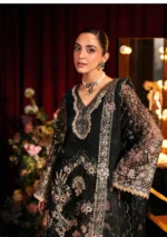 Elaf Bridal 3-PC Unstitched Embroidered Organza Suit EHM-05 MASQUERADE, Elaf premium bridal Birmingham uk, sleeves look