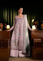 Elaf Bridal 3-PC Unstitched Embroidered Organza Suit EHM-09 OPHELIA, Elaf premium bridal Birmingham uk, full front look