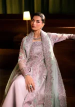 Elaf Bridal 3-PC Unstitched Embroidered Organza Suit EHM-09 OPHELIA, Elaf premium bridal Birmingham uk, dupatta look