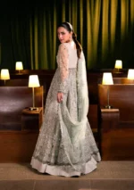 Elaf Bridal 3-PC Unstitched Embroidered Poly Net Suit EHM-06 MOONVEIL, Elaf premium bridal Birmingham uk, back look