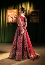 Elaf Bridal 3-PC Unstitched Embroidered Poly Net Suit EHM-07 AMOUR, Elaf premium bridal Birmingham uk, back look
