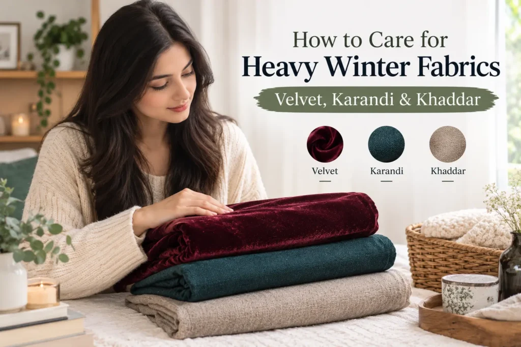 How to Care for Heavy Winter Fabrics Velvet, Karandi & Khaddar