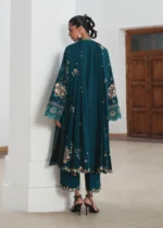 Jugnu By Hussain Rehar AW26 Baagh| 3-PC Unstitched Embroidered Karandi Suit ‘26, UK winter collection, back look