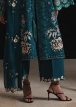 Jugnu By Hussain Rehar AW26 Baagh| 3-PC Unstitched Embroidered Karandi Suit ‘26, UK winter collection, daman look