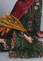 Jugnu By Hussain Rehar AW26 Jita| 3-PC Unstitched Embroidered Karandi Suit ‘26, UK winter collection, daman look