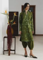 Jugnu By Hussain Rehar AW26 Zinia| 3-PC Unstitched Embroidered Karandi Suit ‘26, UK winter collection, shirt look