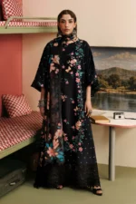 M Basics Embroidered Linen Suit MB-CUSV15-07B - Maria B Unstitched 3 Piece Winter Collection, shopping, retail, latest, 2026, UK, full front look