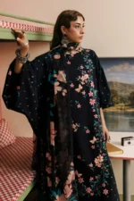 M Basics Embroidered Linen Suit MB-CUSV15-07B - Maria B Unstitched 3 Piece Winter Collection, shopping, retail, latest, 2026, UK, shirt look