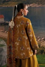 M Basics Embroidered Linen Suit MB-CUSV15-08A - Maria B Unstitched 3 Piece Winter Collection, shopping, retail, latest, 2026, UK, back look