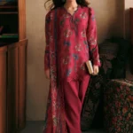 M Basics Embroidered Linen Suit MB-CUSV15-08B - Maria B Unstitched 3 Piece Winter Collection, shopping, retail, latest, 2026, UK, full front look