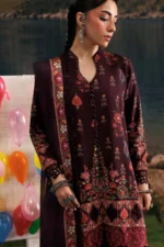 M Basics Embroidered Linen Suit MB-CUSV15-09B - Maria B Unstitched 3 Piece Winter Collection, shopping, retail, latest, 2026, UK, shirt look