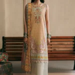 M Basics Embroidered Slub Khaddar Suit MB-CUSV15-01B - Maria B Unstitched 3 Piece Winter Collection, shopping, retail, latest, 2026, UK, full front look