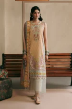 M Basics Embroidered Slub Khaddar Suit MB-CUSV15-01B - Maria B Unstitched 3 Piece Winter Collection, shopping, retail, latest, 2026, UK, full front look