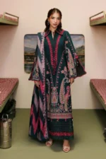 M Basics Embroidered Slub Khaddar Suit MB-CUSV15-02B - Maria B Unstitched 3 Piece Winter Collection, shopping, retail, latest, 2026, UK, full front look