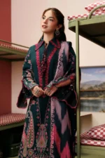 M Basics Embroidered Slub Khaddar Suit MB-CUSV15-02B - Maria B Unstitched 3 Piece Winter Collection, shopping, retail, latest, 2026, UK, shirt look