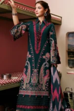 M Basics Embroidered Slub Khaddar Suit MB-CUSV15-02B - Maria B Unstitched 3 Piece Winter Collection, shopping, retail, latest, 2026, UK, sleeves look