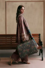 M Basics Embroidered Slub Khaddar Suit MB-CUSV15-03A - Maria B Unstitched 3 Piece Winter Collection, shopping, retail, latest, 2026, UK, sleeves look