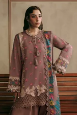 M Basics Embroidered Slub Khaddar Suit MB-CUSV15-03A - Maria B Unstitched 3 Piece Winter Collection, shopping, retail, latest, 2026, UK, shirt look