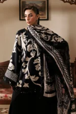 M Basics Embroidered Slub Khaddar Suit MB-CUSV15-04B - Maria B Unstitched 3 Piece Winter Collection, shopping, retail, latest, 2026, UK, shirt look