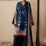 M Basics Embroidered Slub Khaddar Suit MB-CUSV15-05A - Maria B Unstitched 3 Piece Winter Collection, shopping, retail, latest, 2026, UK, full front look