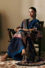 M Basics Embroidered Slub Khaddar Suit MB-CUSV15-05A - Maria B Unstitched 3 Piece Winter Collection, shopping, retail, latest, 2026, UK, dupatta look