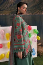 M Basics Embroidered Slub Khaddar Suit MB-CUSV15-06A - Maria B Unstitched 3 Piece Winter Collection, shopping, retail, latest, 2026, UK, sleeves look