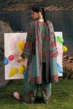 M Basics Embroidered Slub Khaddar Suit MB-CUSV15-06A - Maria B Unstitched 3 Piece Winter Collection, shopping, retail, latest, 2026, UK, back look