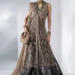 Maria B Embroidered Chiffon Suit BD-3102, 3 piece unstitched Maria B new collection 2026 with price for brides, bridesmaid and mother of the bride in UK, full front look