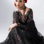 Maria B Embroidered Organza Suit BD-3101, 3 piece unstitched Maria B new collection 2026 with price for brides, bridesmaid and mother of the bride in UK, front look