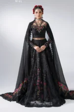 Maria B Embroidered Organza Suit BD-3101, 3 piece unstitched Maria B new collection 2026 with price for brides, bridesmaid and mother of the bride in UK, full front look