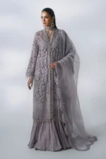 Maria B Embroidered Organza Suit BD-3105, 3 piece unstitched Maria B new collection 2026 with price for brides, bridesmaid and mother of the bride in UK, dupatta look