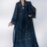 Maria B Embroidered Organza Suit BD-3106, 3 piece unstitched Maria B new collection 2026 with price for brides, bridesmaid and mother of the bride in UK, full front look