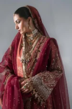 Maria B Embroidered Organza Suit BD-3108, 3 piece unstitched Maria B new collection 2026 with price for brides, bridesmaid and mother of the bride in UK, dupatta look